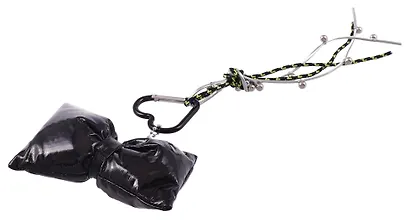 Брелок-обвес на сумку «Бантик черный» - фото 2
