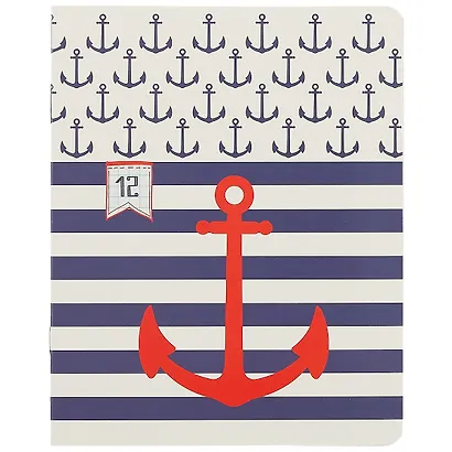 Тетрадь в клетку Academy Style, "Морская", 12 листов, в ассортименте - фото 5