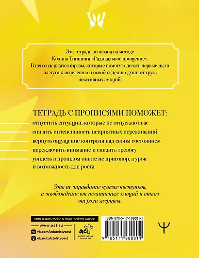 Прописи для исцеления души, избавления от гнева и чувства вины. На основе метода Типпинга «Радикальное прощение» - фото 2