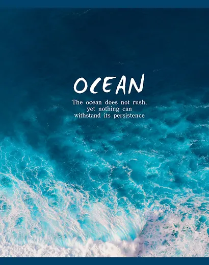 Тетрадь общая «Ocean», 48 листов в клетку, А5, в ассортименте - Listoff - фото 3