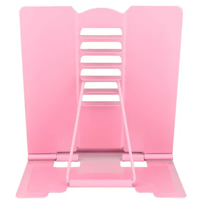 Подставка для книг/учебников "ГОРОДСКИЕ КОШЕЧКИ" 19х20х15,5см, розовая, металл - фото 4