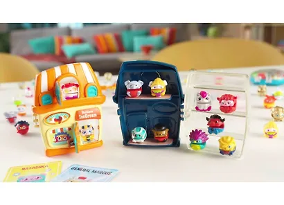 Игровой набор 1TOY/Вантой, Bbuddieez. Оранжевый домик для хранения с подвеской, 18*14*2 см - фото 3