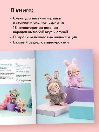 ВСЁ для Лабубу. Вяжем крючком одежду и аксессуары. Одеваем оригинальную и вязаную игрушку - фото 5