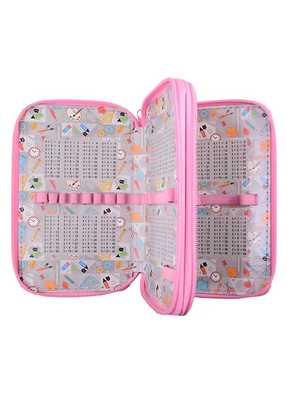 Пенал школьный 2отд. "Ёжик в горошек" 19*11см, лам.картон, молния, выб УФ лак - фото 3