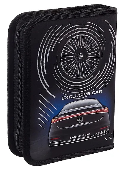 Пенал 1 отделение "Exclusive car" 20*14, ткань/картон - фото 2