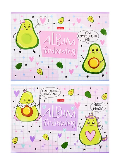 Альбом для рисования Hatber, "Веселые Авокадики ", А4, 16 листов, в ассортименте - фото 4
