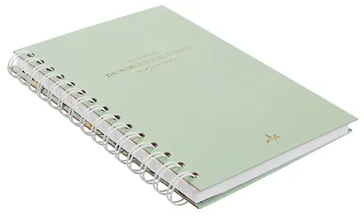 Тетрадь «Romance», 120 листов в клетку, светло-зеленый, твердый переплет, спираль - фото 2