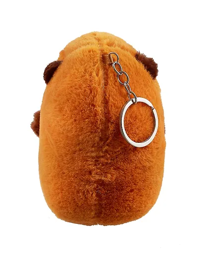 Брелок Капибара сидит (текстиль) (12см) (12-0751-O1) - фото 3