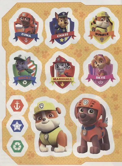 Щенячий патруль. Многоразовые наклейки с постером - фото 3