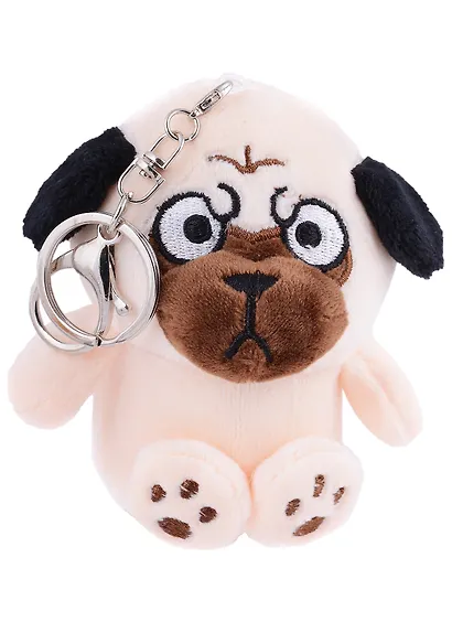 Брелок Мопс (текстиль) (10см) (12-01669-63431) - фото 1