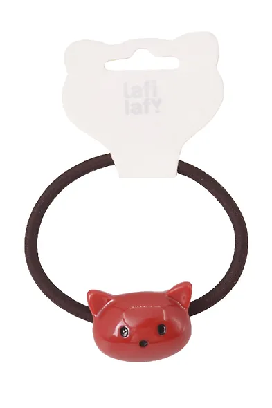 Набор резинок Котики красные (2шт) (пластик) (5см) (12-Ava-11) (Lafilaf) - фото 1