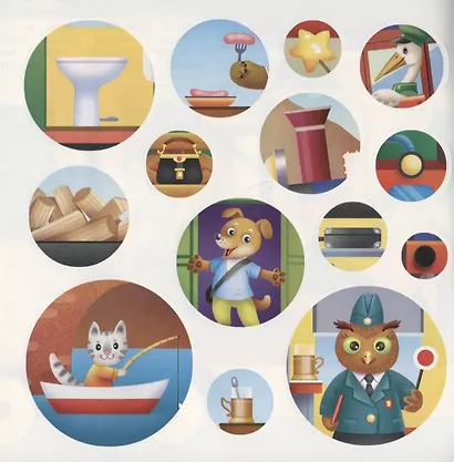 Наклейки "Паровозик". Наклей, обведи, раскрась - фото 4