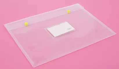 Папка-конверт А4 на кнопках, пластик 0,36мм, прозрачный - фото 2