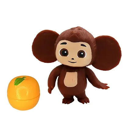 Фигурка-тянучка Чебурашка с аксессуаром, Funky Toys, (6х20х22), (CHE242) - фото 1