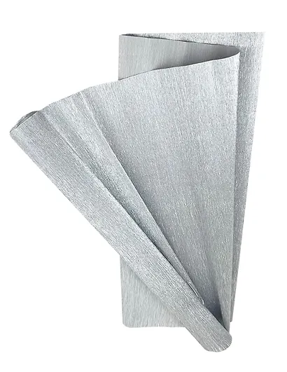 Бумага, Herlitz/Херлитц, гофрированая, цветная, серебро - фото 1