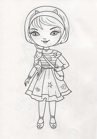 РАСКРАСКА А4 эконом. СТИЛЬНЫЕ ДЕВЧОНКИ - фото 5