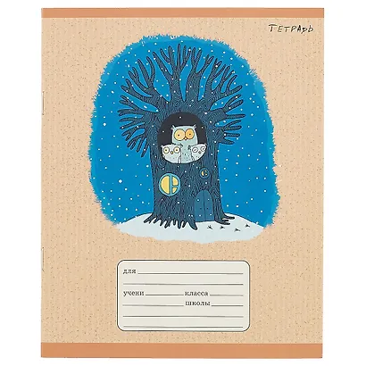 Тетрадь в клетку Unnika, "Сказочный лес", 24 листа, в ассортименте - фото 1