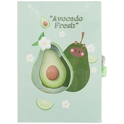 Записная книжка А6 50л "Avocado" в коробке с замочком, ассорти - фото 8