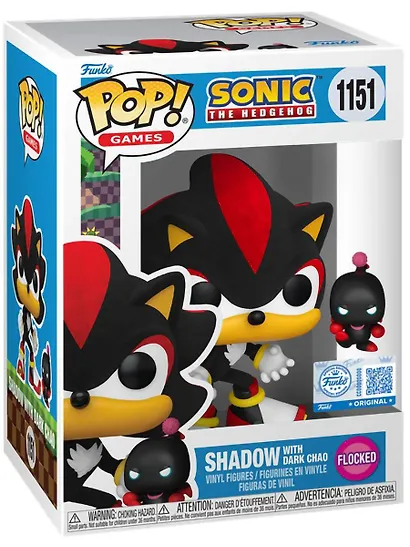 Фигурка Funko POP! Games Sonic the Hedgehog Shadow with Dark Chao (FL) (Exc) (1151) (Fun91752) - фото 2