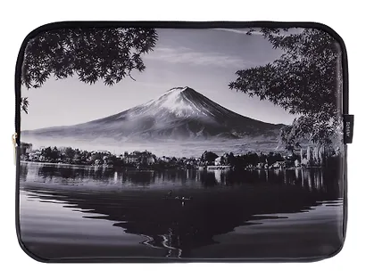 Папка А4 на молнии "ART. Digital art. Гора Фудзияма" кожзам, Schiller - фото 2