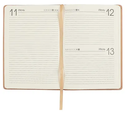Ежедневник дат. 2025г. А5 176л "Joy Book" крем-брюле, 7Б, тв.переплет, иск.кожа, резинка, карман, скругл.углы, тонир.блок, ляссе, инд.уп - фото 6