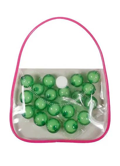Бусины в сумочке с леской, 14 мм,  зеленый (11-08431-4) - фото 1