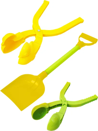 Набор форм для снега и песка (2 формы, лопата, в сетке) - фото 1