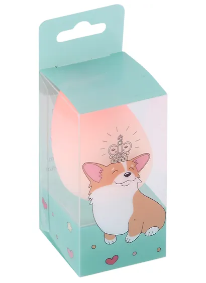 Спонж для макияжа Корги с короной (градиент) (6 см) - фото 1