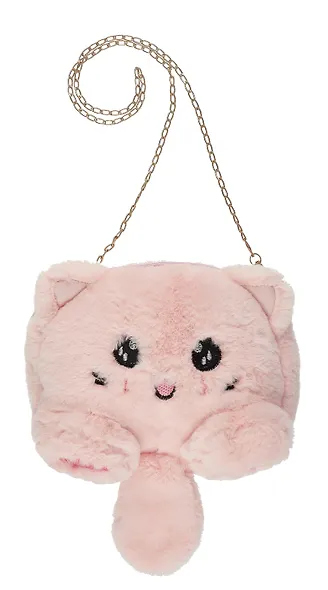Сумочка плюшевая Котик розовый (31х23), Bookvalno - фото 3