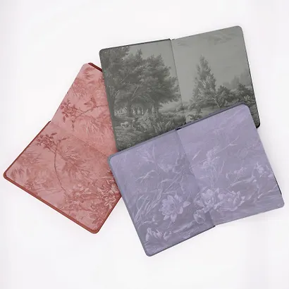 Записная книжка А6+ 136 листов, клетка, "Floreale. Smoky Sky" - фото 6