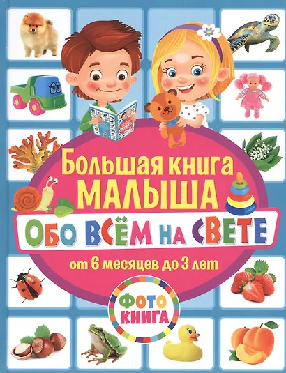 Большая книга малыша обо всем на свете. От 6 месяцев до 3 лет. Фотокнига - фото 1