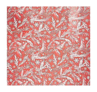 Бумага упаковочная 70*100см "Зимние узоры" НГ, мел., инд.уп. - фото 3