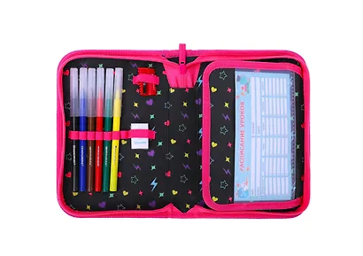 Пенал 1 отделение "Headphones" с наполнением, 21*14 см, 24 предмета - фото 4