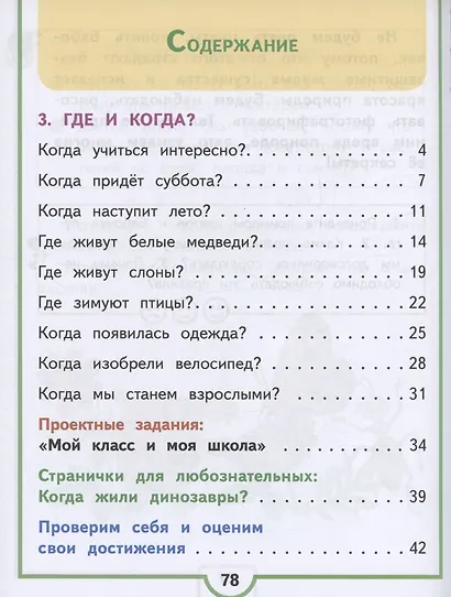Окружающий мир. 1 класс. Учебное пособие. В 4 частях. Часть 3 (для слабовидящих обучающихся) - фото 2