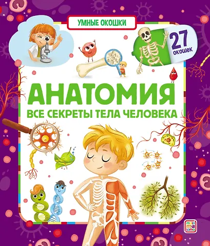 Анатомия. Все секреты тела человека. Книжка с окошками - фото 1