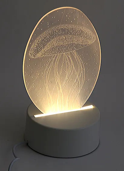 Светильник LED 3D Медуза (19х11) (ПВХ бокс) - фото 1