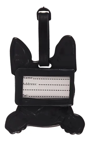 Багажная бирка на чемодан Французский бульдог (ПВХ) (9х9) (12-7348-Z3) - фото 2