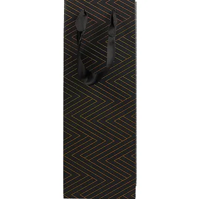 Пакет бутылочный 34,5*12,5*10 "Simple" нейтр., бум.мат.ламинат - фото 3