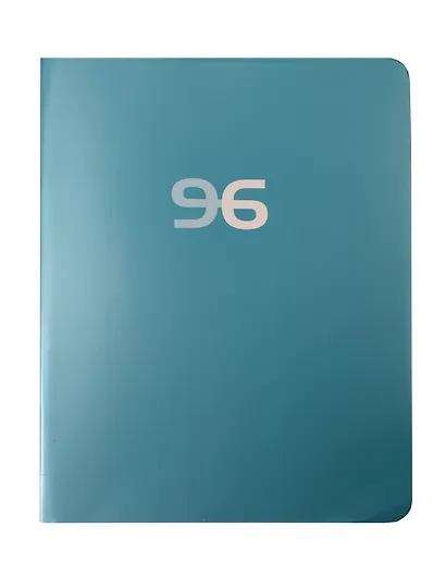Тетрадь 96л кл. "Классическая серия. Аквамарин" мел.картон, метал.пантон - фото 1