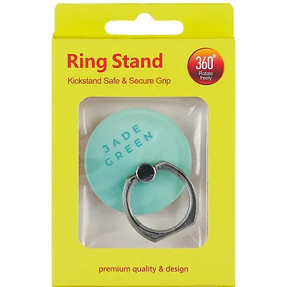 Держатель-кольцо для телефона Jade Green (металл) (коробка) - фото 2