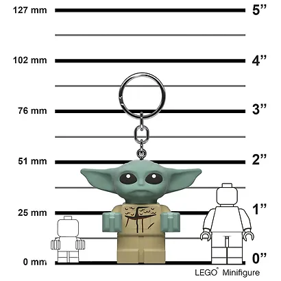 LGL-KE179AH Брелок-фонарик для ключей LEGO Star Wars - Малыш Грогу Мандалорец (The Mandalorian Grogu), возраст 6+ - фото 6
