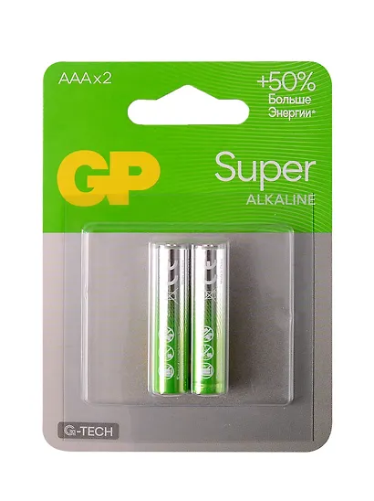 Батарейка GP Super G-Tech AAA (LR03) 24A алкалиновая, BC2 - фото 1