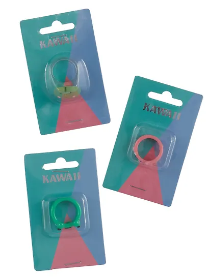 Набор Колечко Лягушонок (ПВХ) (Размер 17) (202303-2)+Колечко Лягушка (ПВХ) (Размер 17) (202303-5)+Колечко Котик (ПВХ) (Размер 17) (202303-6) - фото 3