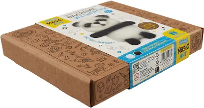 Набор для творчества. Валяние из шерсти, брелок "Панда" - фото 3