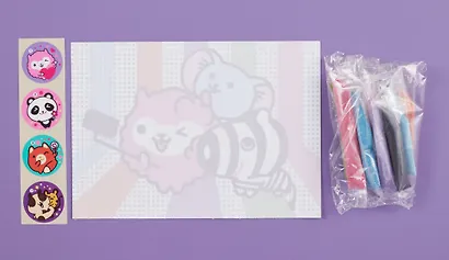 Фреска "Картина из песка и блесток Стикерняшки "Селфи" - фото 2