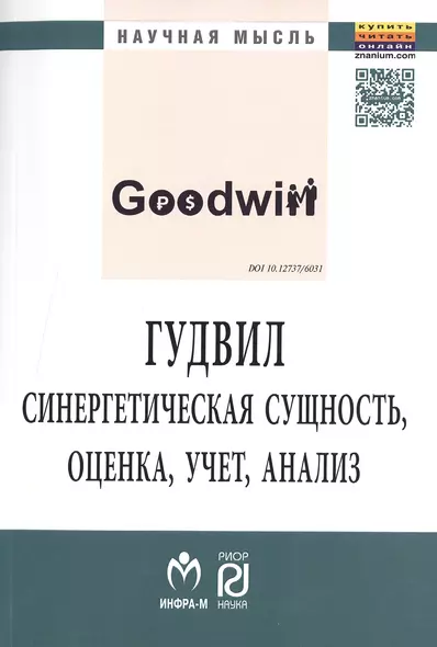 Гудвил: синерг.сущность,оценка,учет..:Моногр - фото 1