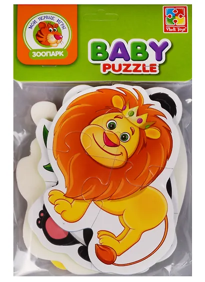 Игровой набор, ТМ Vladi Toys, Мягкие пазлы Baby puzzle Зоопарк - фото 1