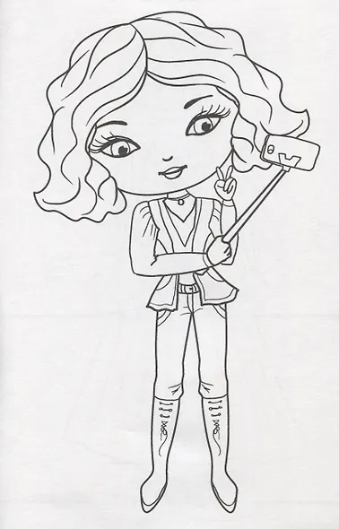 Модницы. Раскраска - фото 4