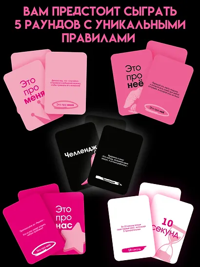 Настольная игра для компании 18+  "Просекко, Драма, Каблуки" - фото 4