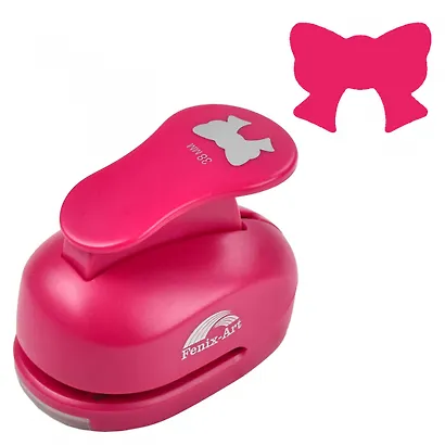 Панч-дырокол одинарный "Бантик" 38мм 93*58*69мм в блистере - фото 2